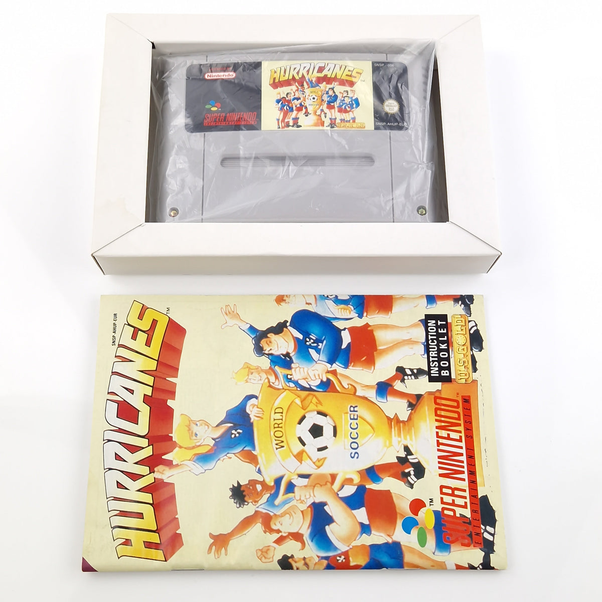 Super Nintendo Spiel – Hurricanes Fußball SNES OVP PAL EUR