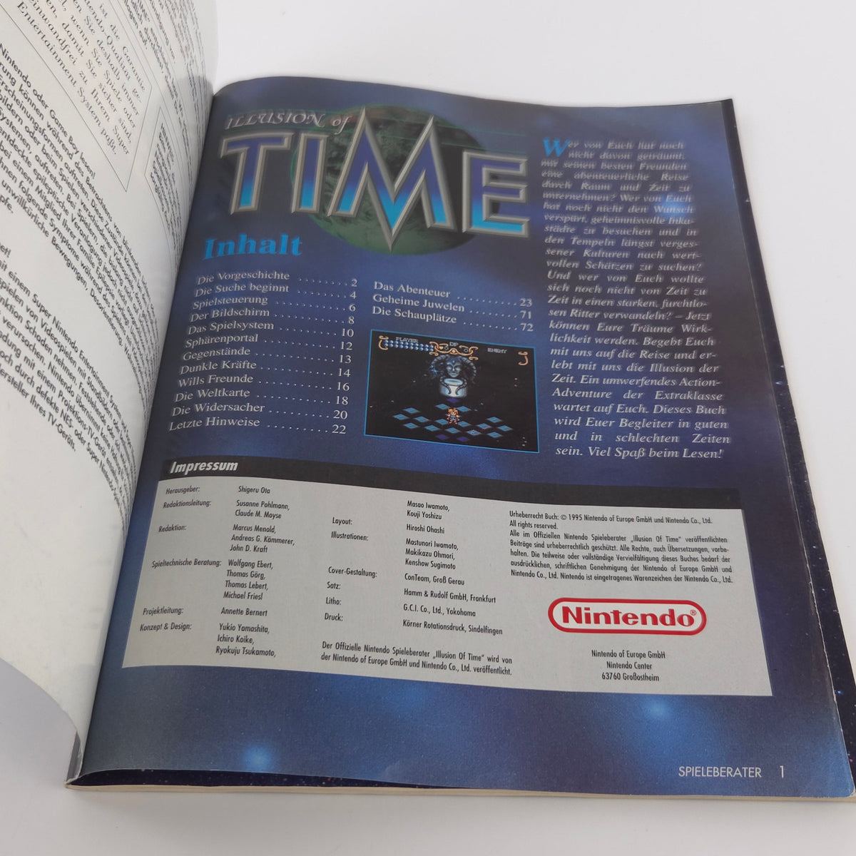 Super Nintendo Spiel – Illusion of Time OVP PAL SNES