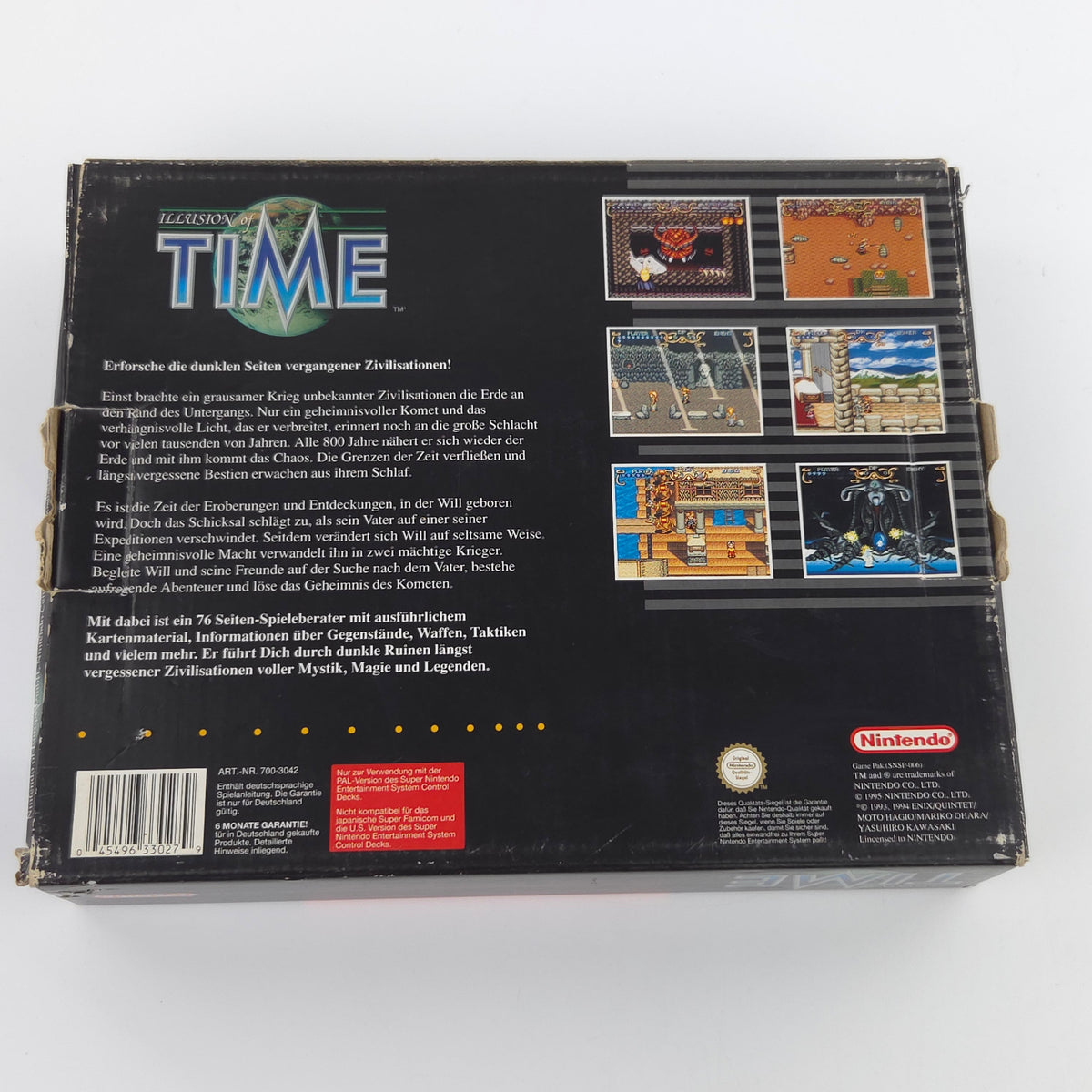 Super Nintendo Spiel – Illusion of Time (SNES OVP)