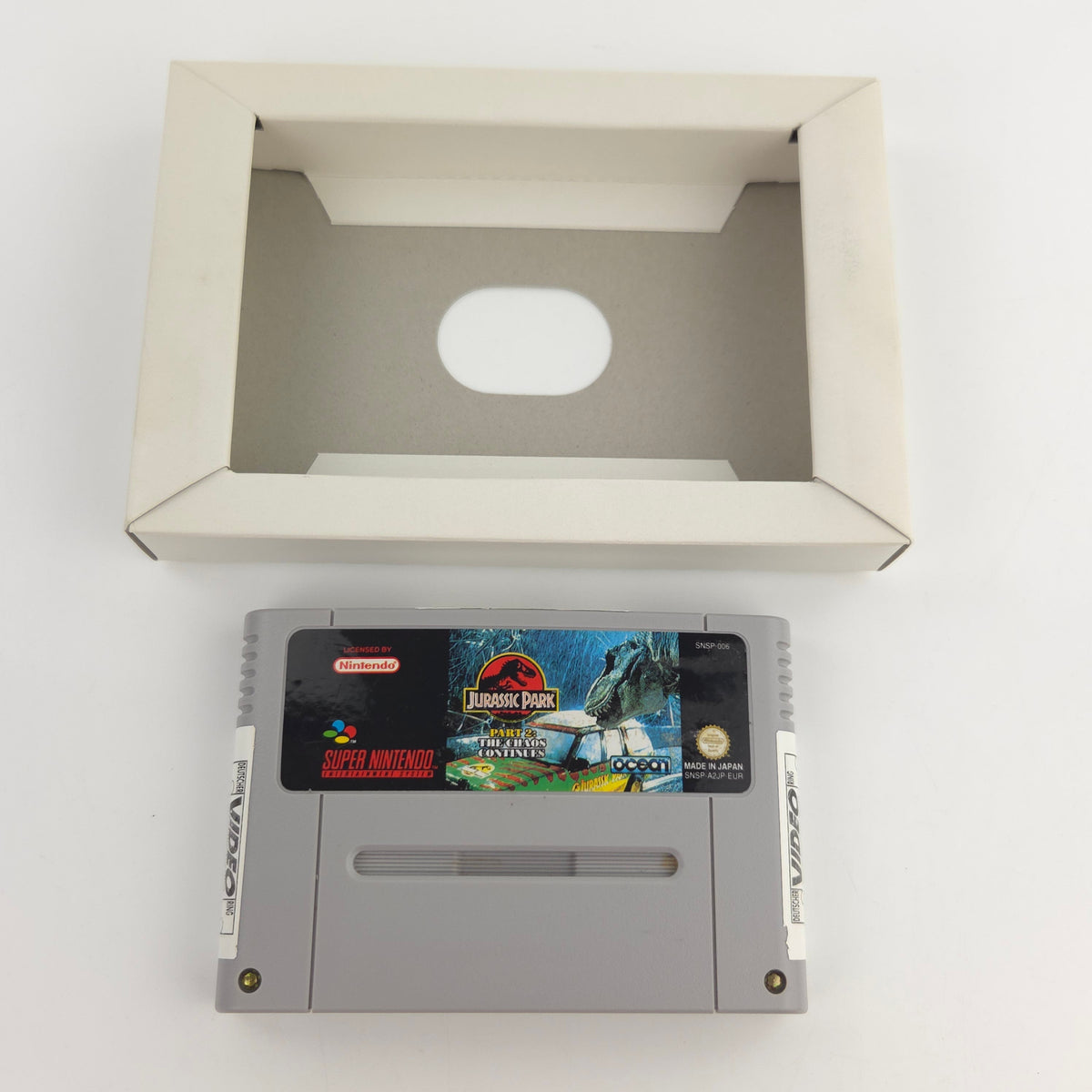 Super Nintendo Spiel Jurassic Park 2 Chaos Continues OVP PAL