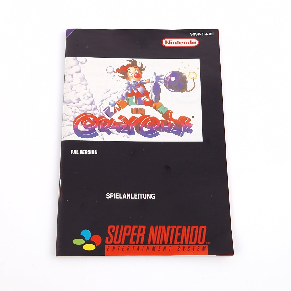 Super Nintendo Spiel – Kid Klown in Crazy Chase OVP PAL