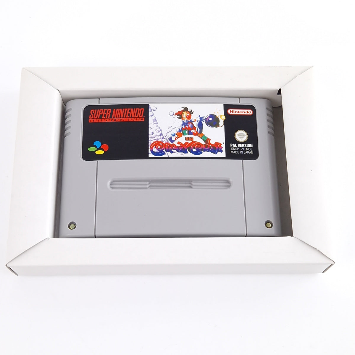 Super Nintendo Spiel – Kid Klown in Crazy Chase OVP PAL