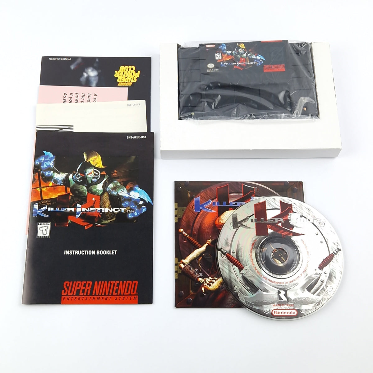 Super Nintendo Spiel – Killer Instinct + Music CD OVP SNES USA
