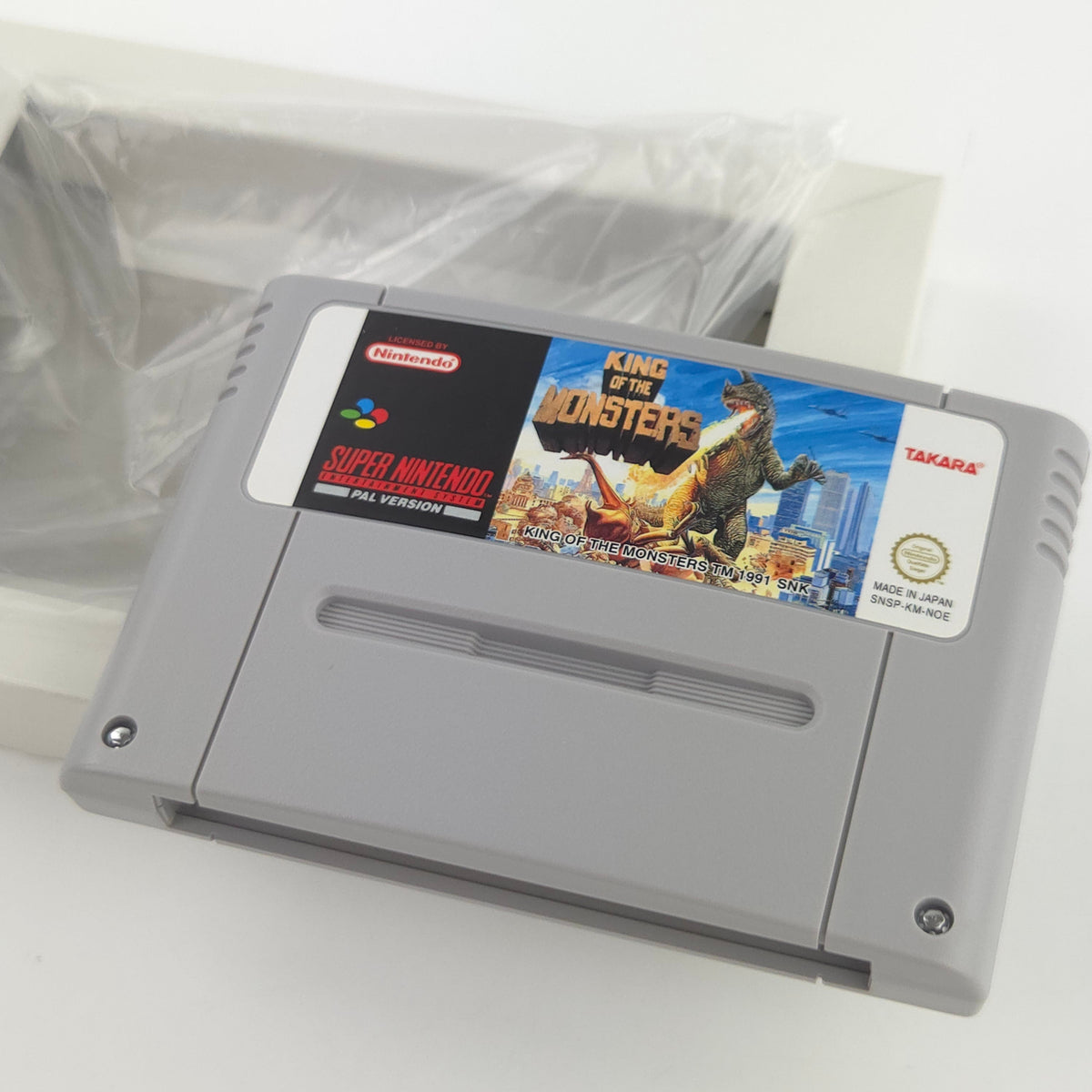 Super Nintendo Spiel King of the Monsters OVP PAL