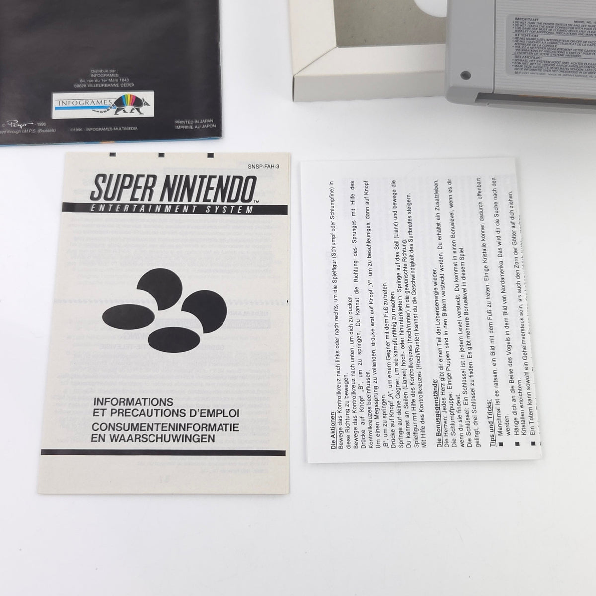 Super Nintendo Spiel – Les Schtroumpfs (SNES OVP)