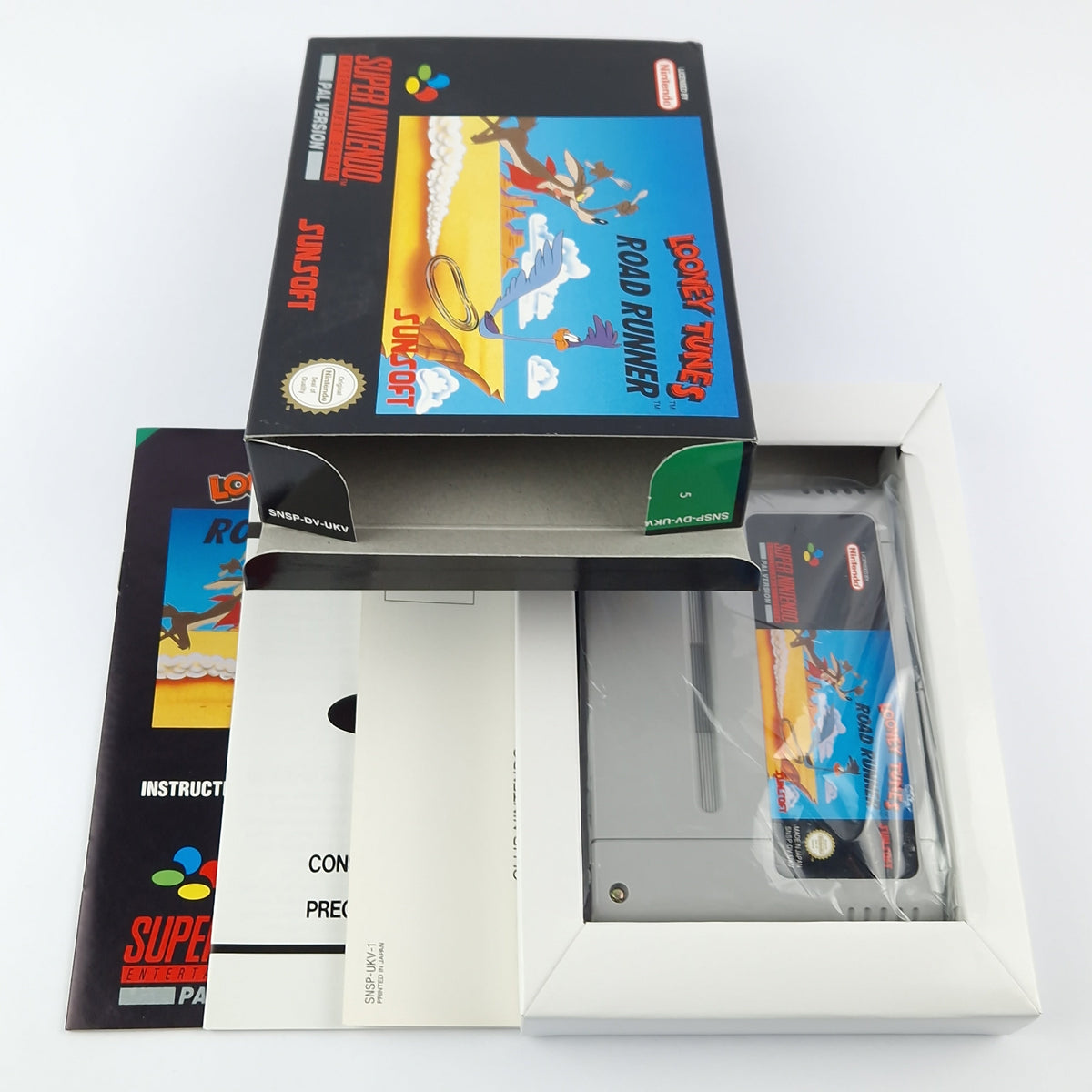 Super Nintendo Spiel – Looney Tunes Road Runner OVP CIB