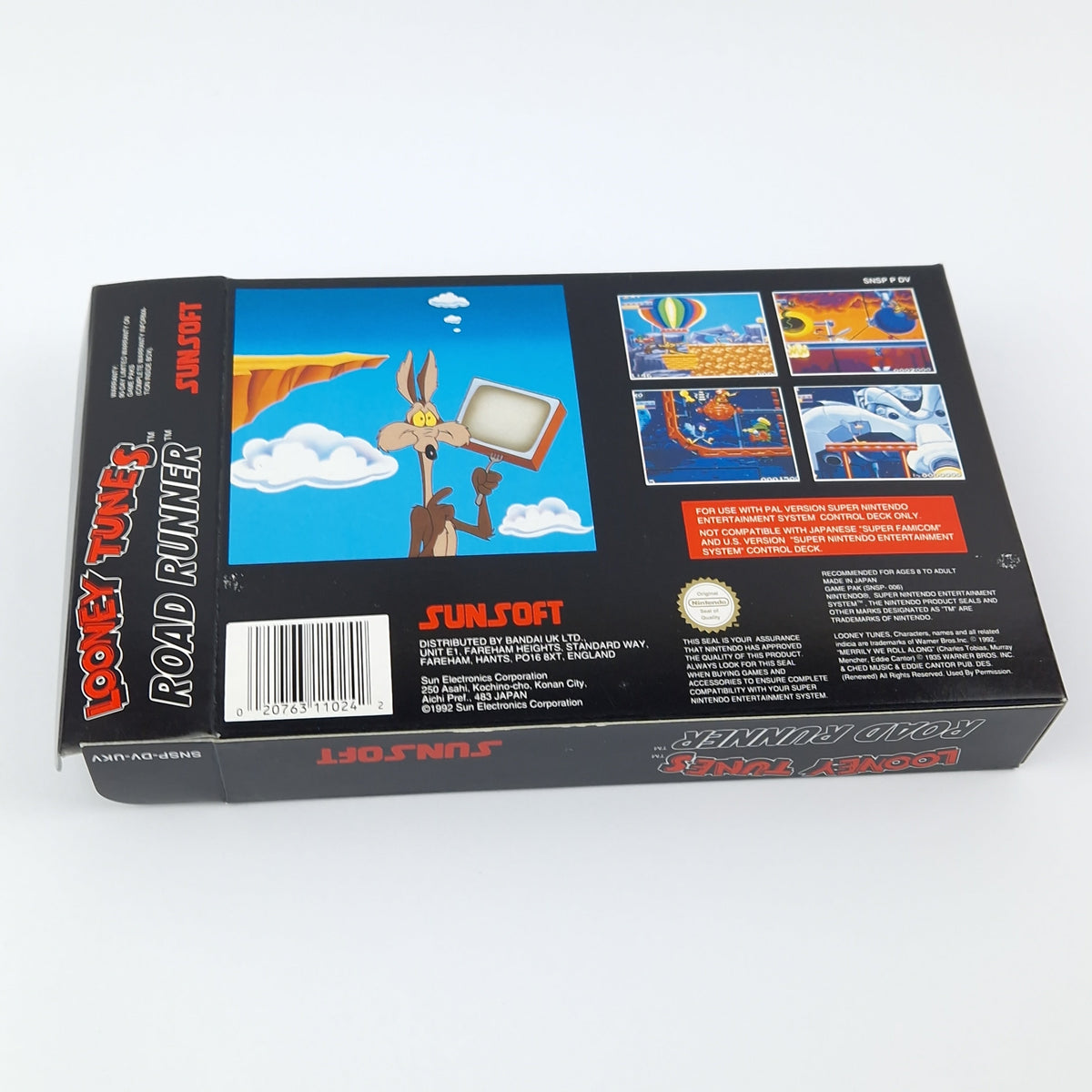 Super Nintendo Spiel – Looney Tunes Road Runner OVP CIB
