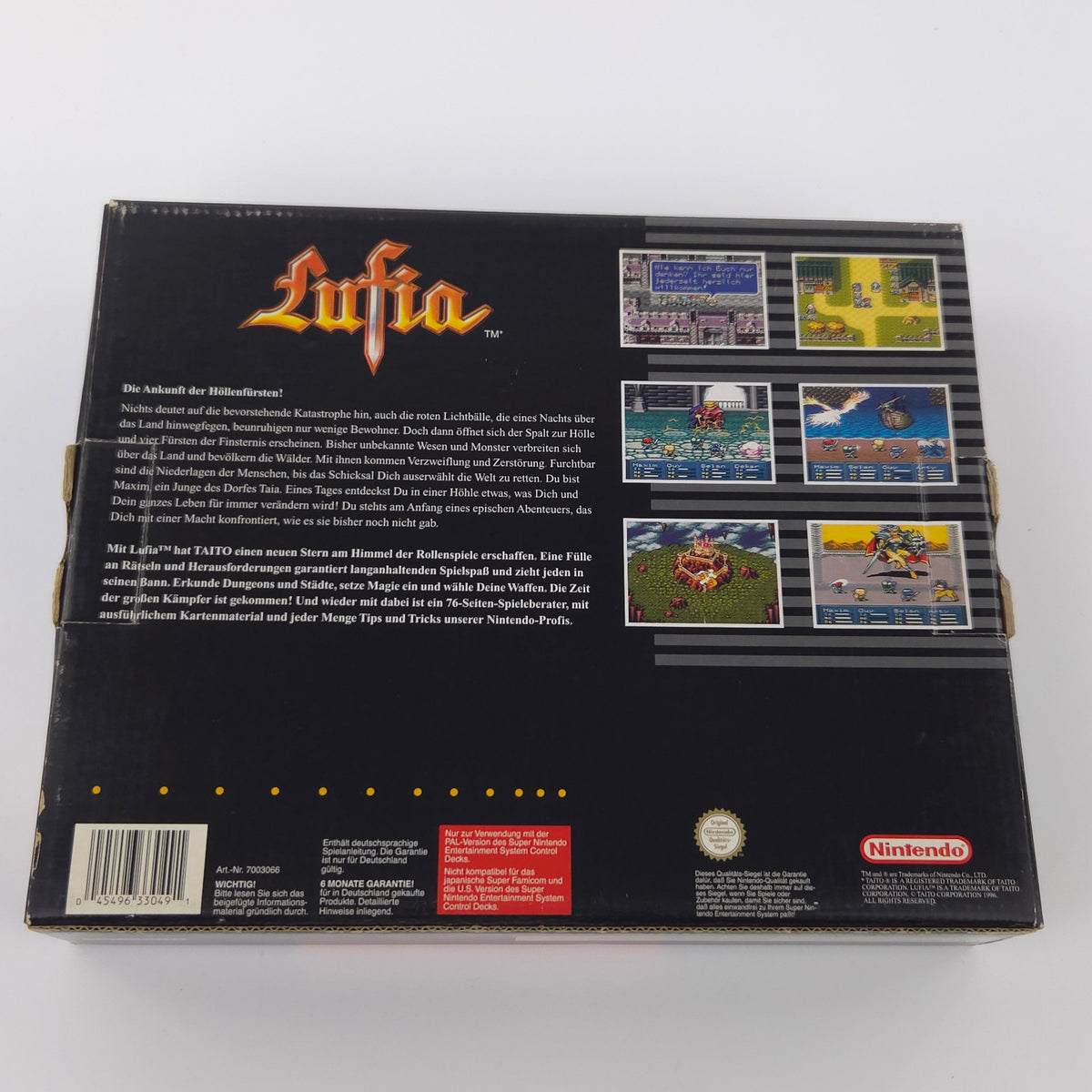 Super Nintendo Spiel – Lufia Big Box OVP PAL NOE