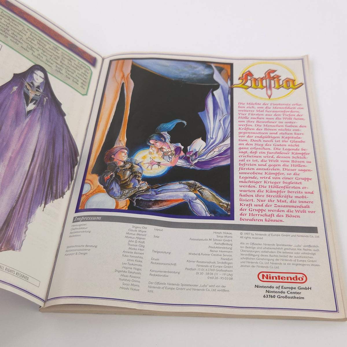 Super Nintendo Spiel – Lufia Big Box mit Berater OVP PAL