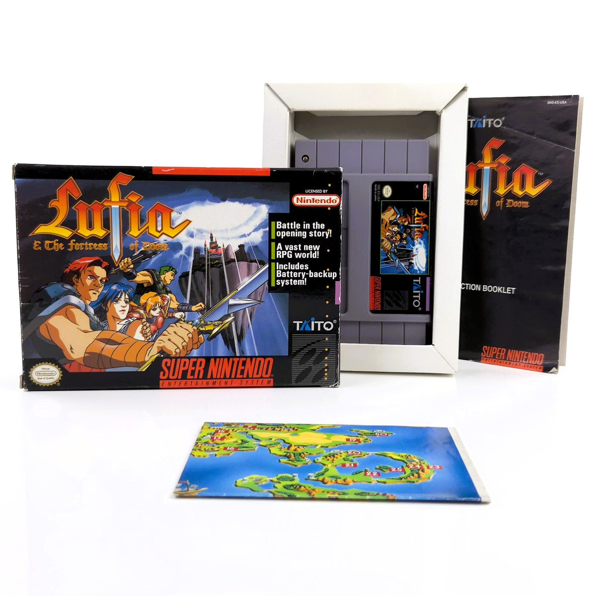 Super Nintendo Spiel – Lufia & the Fortress of Doom (OVP)