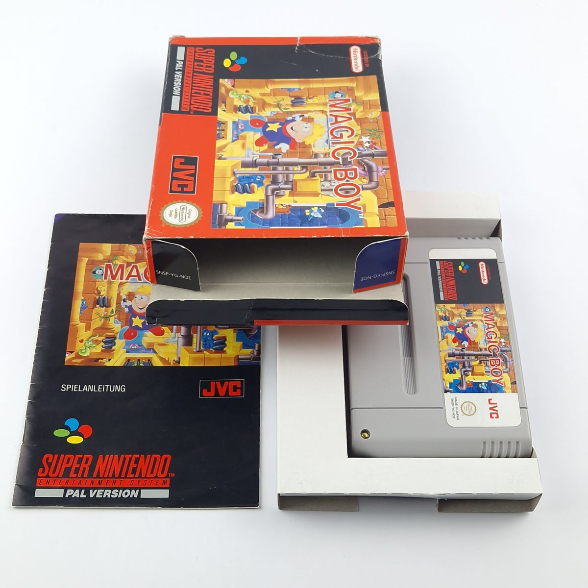Super Nintendo Spiel – Magic Boy Modul Anleitung OVP PAL