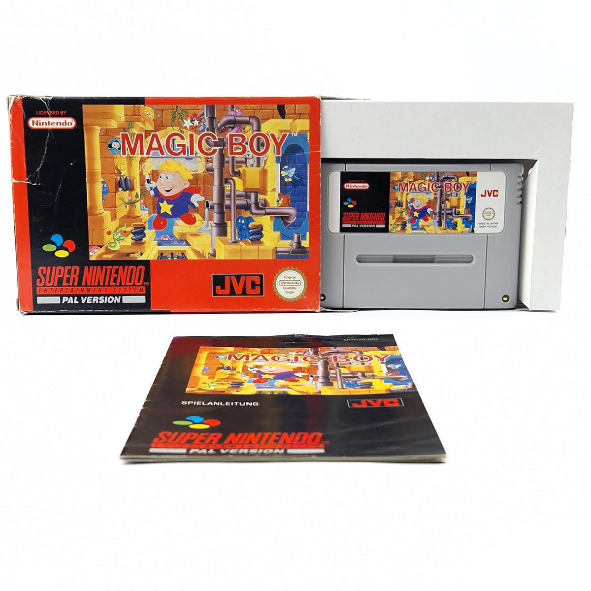 Super Nintendo Spiel – Magic Boy Modul Anleitung OVP PAL