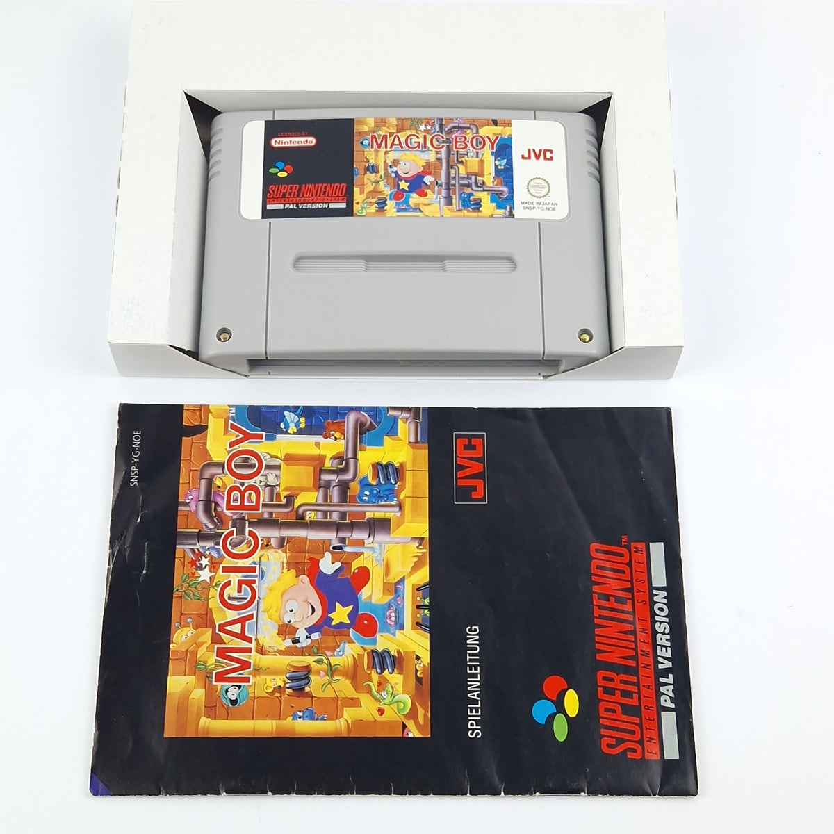 Super Nintendo Spiel – Magic Boy Modul Anleitung OVP PAL