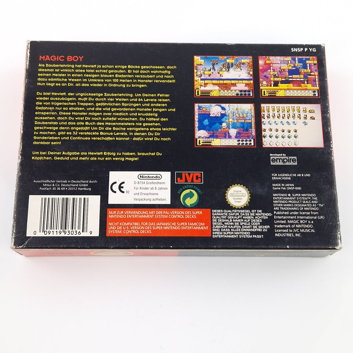 Super Nintendo Spiel – Magic Boy SNES Modul OVP PAL NOE