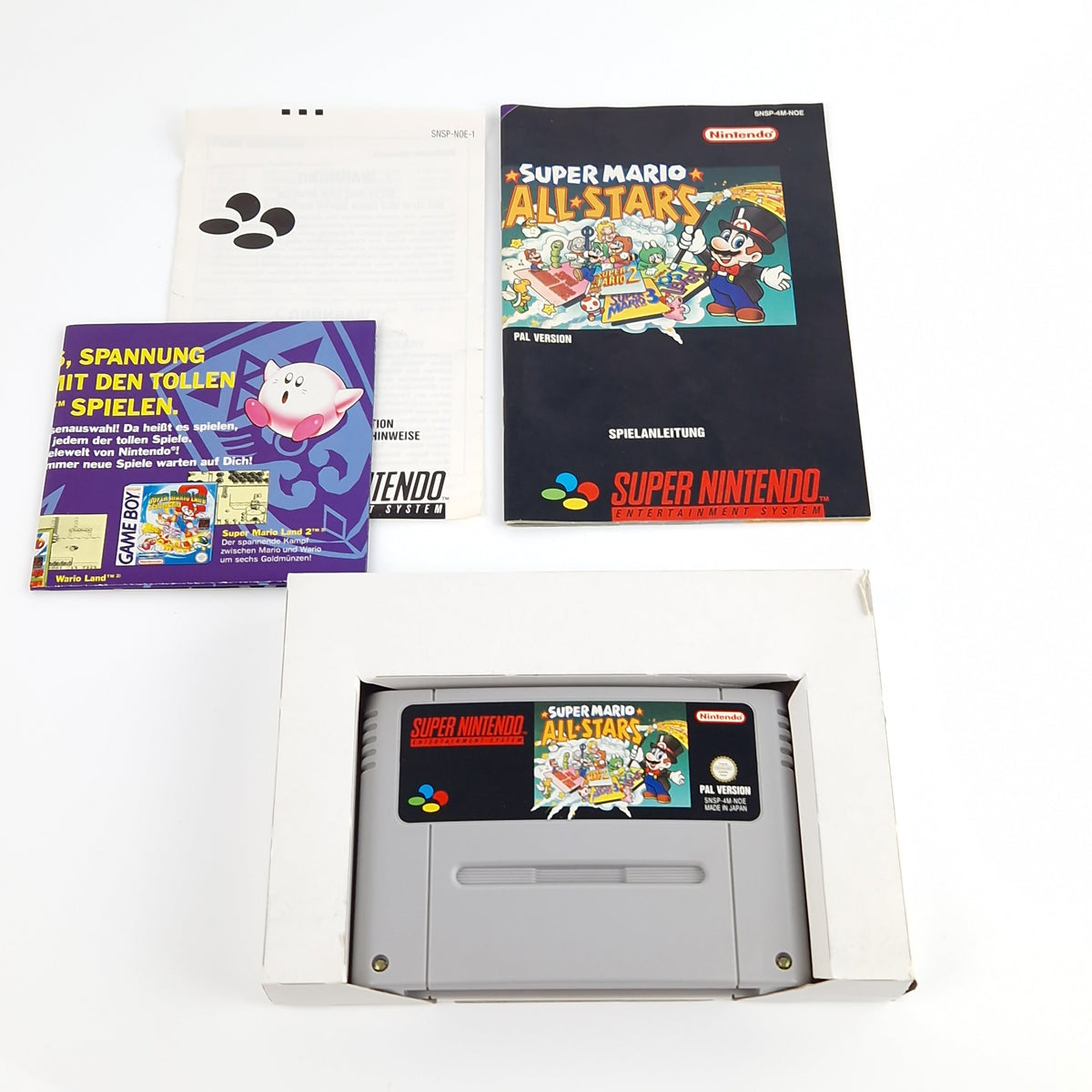 Super Nintendo Spiel – Super Mario Allstars OVP SNES
