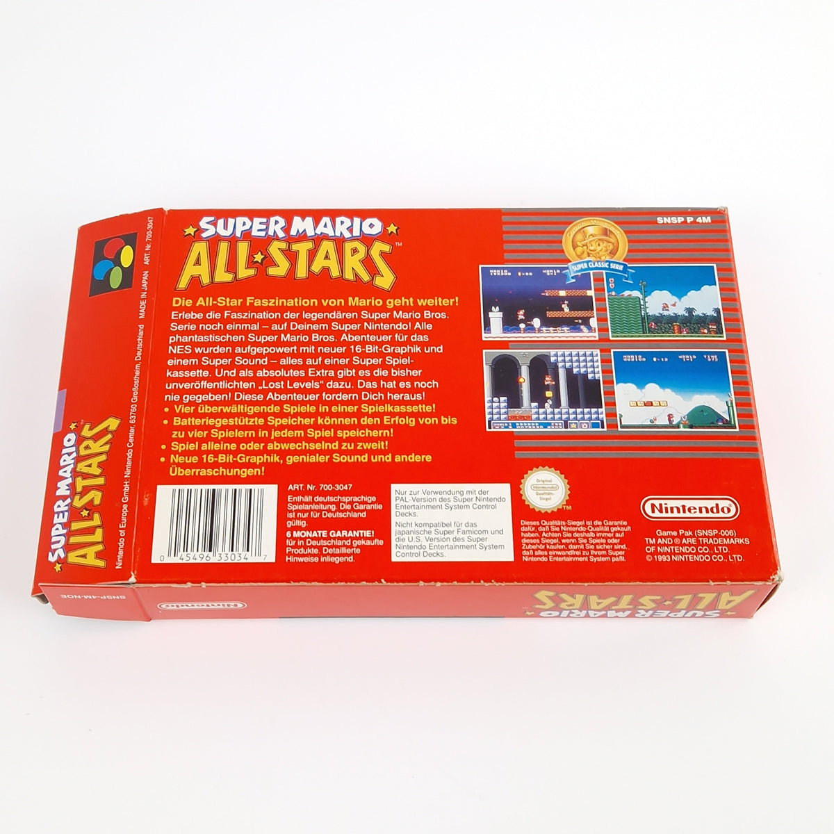Super Nintendo Spiel – Super Mario Allstars OVP SNES