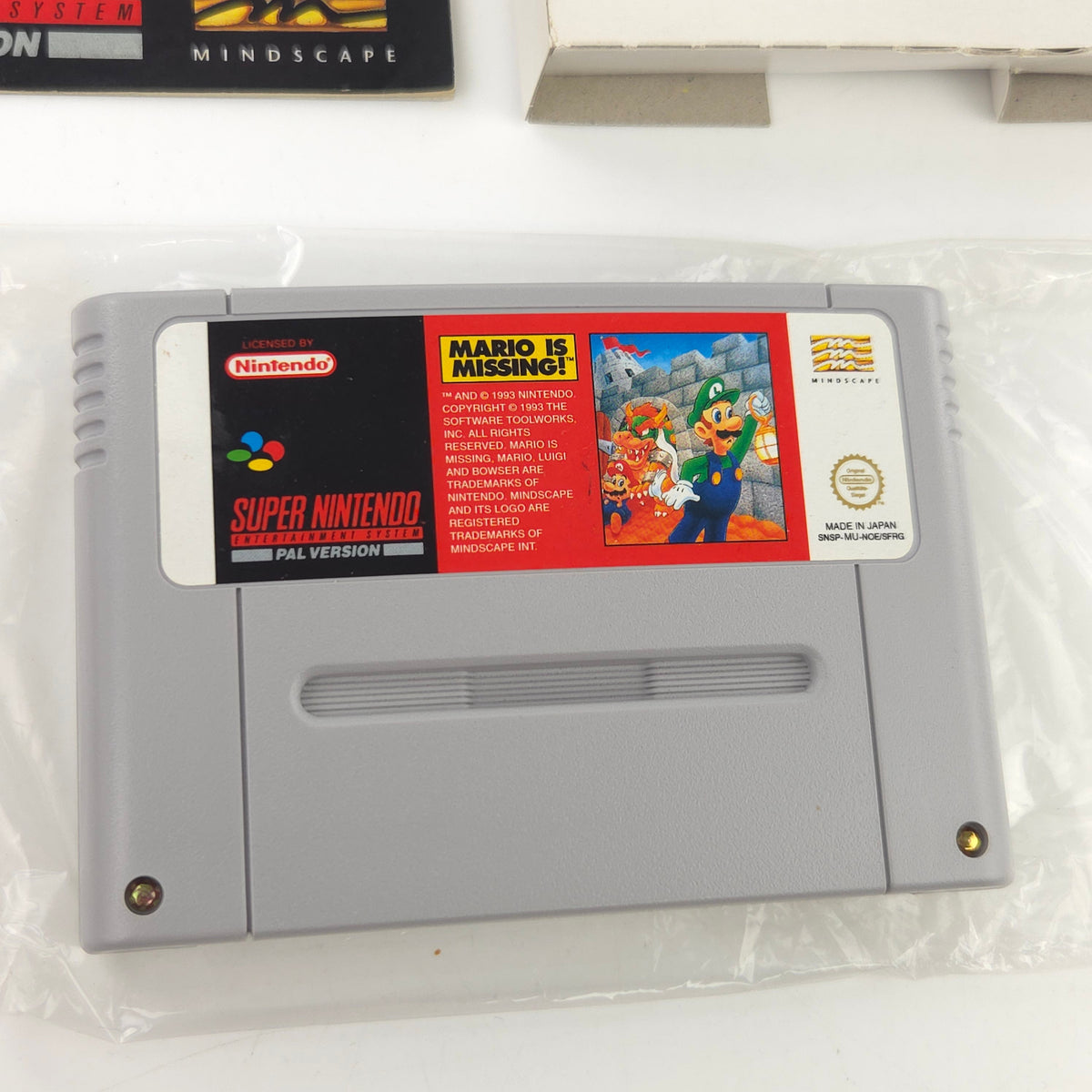 Super Nintendo Spiel Mario is Missing OVP PAL DE
