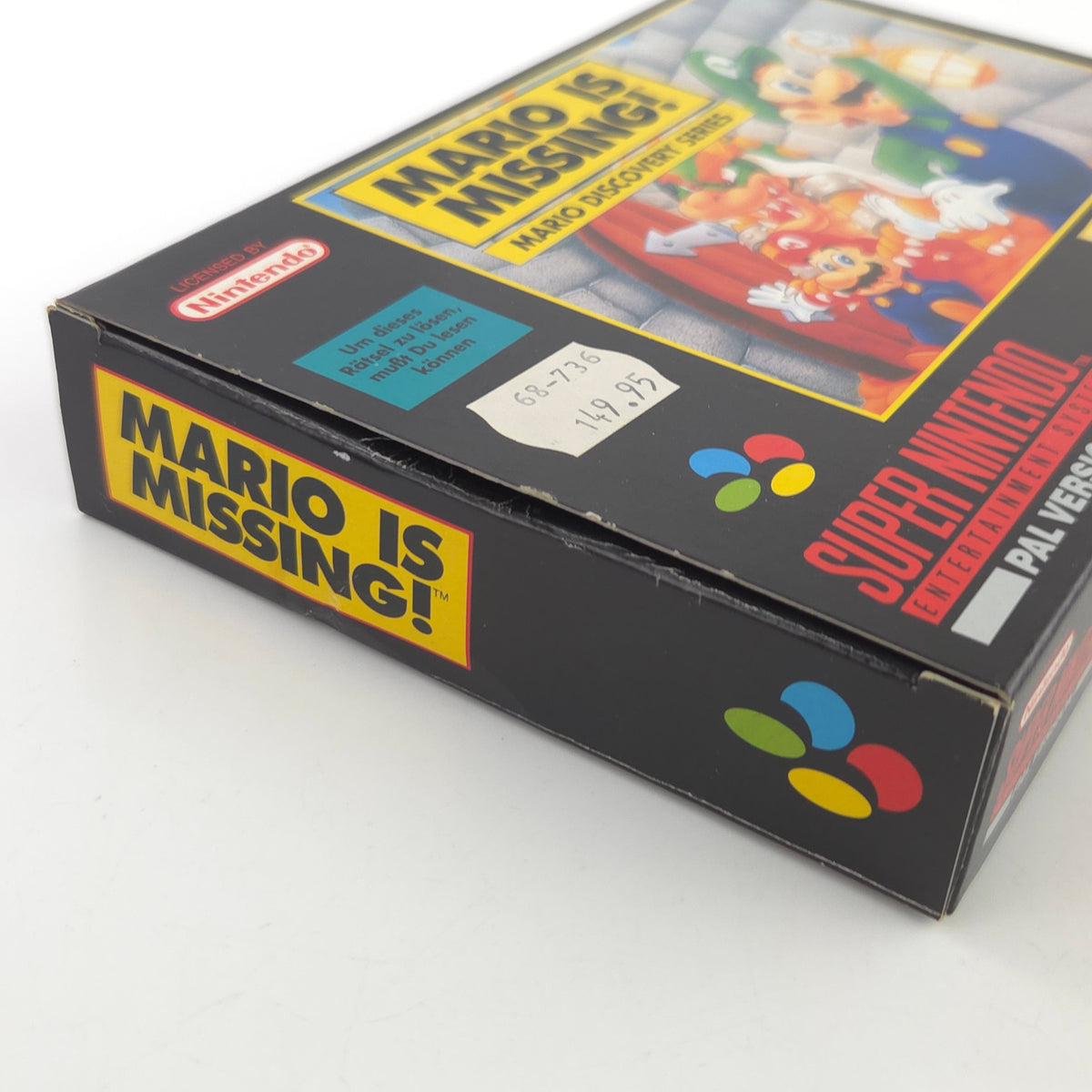 Super Nintendo Spiel Mario is Missing OVP PAL DE