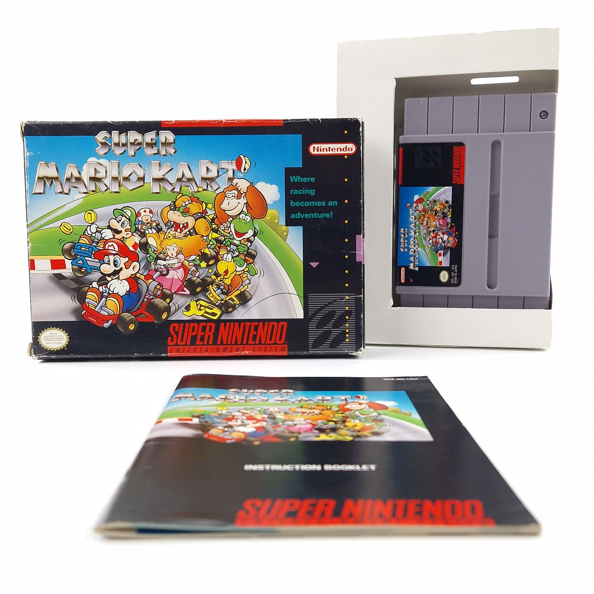 Super Nintendo Spiel – Super Mario Kart OVP NTSC USA