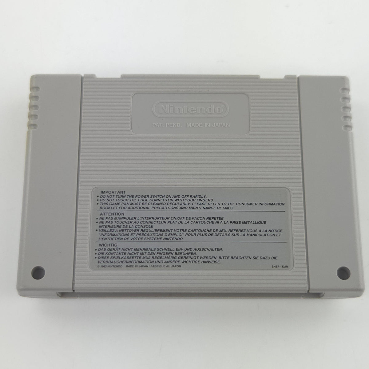 Super Nintendo Spiel Super Mario Kart SNES Modul PAL