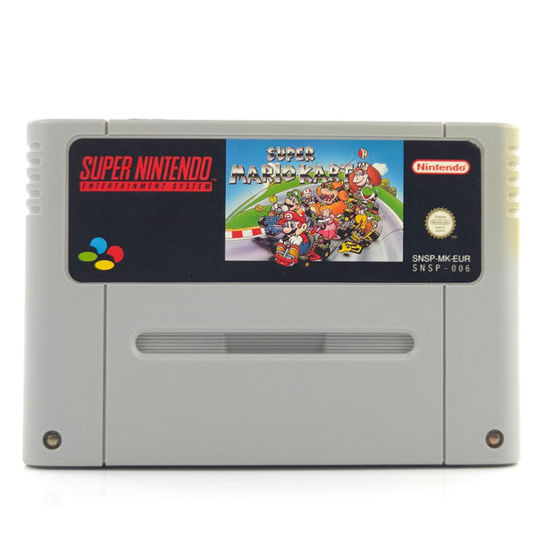 Super Nintendo Spiel Super Mario Kart SNES Modul PAL