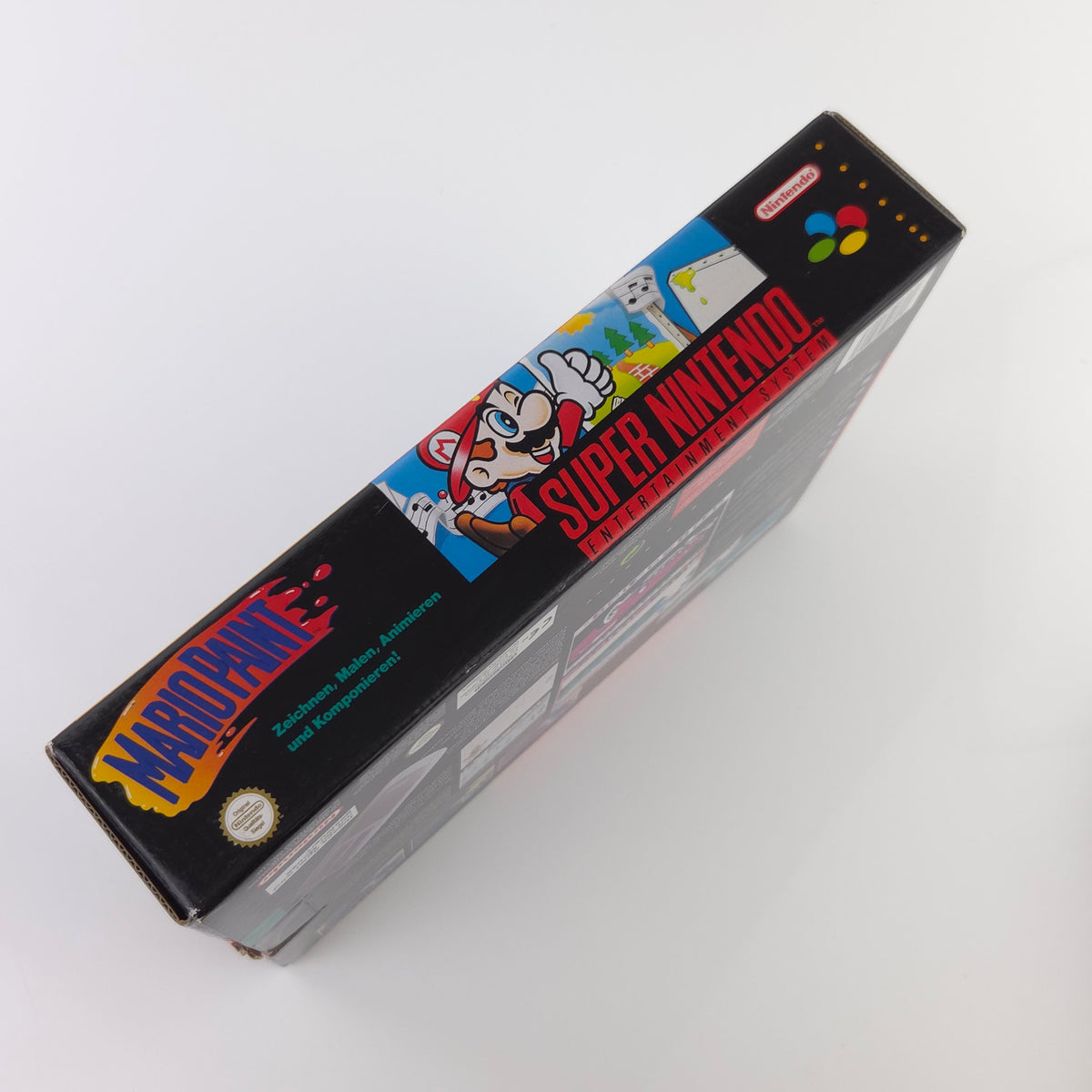 Super Nintendo Spiel – Mario Paint Big Box OVP PAL NOE