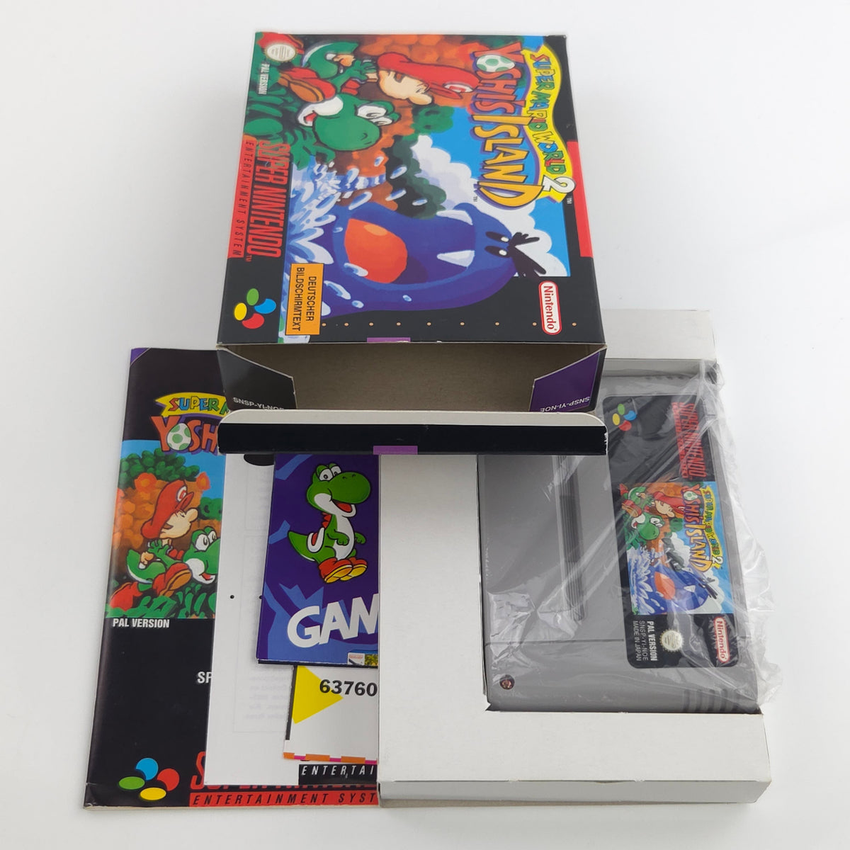 Super Nintendo Spiel – Super Mario World 2 Yoshis Island OVP