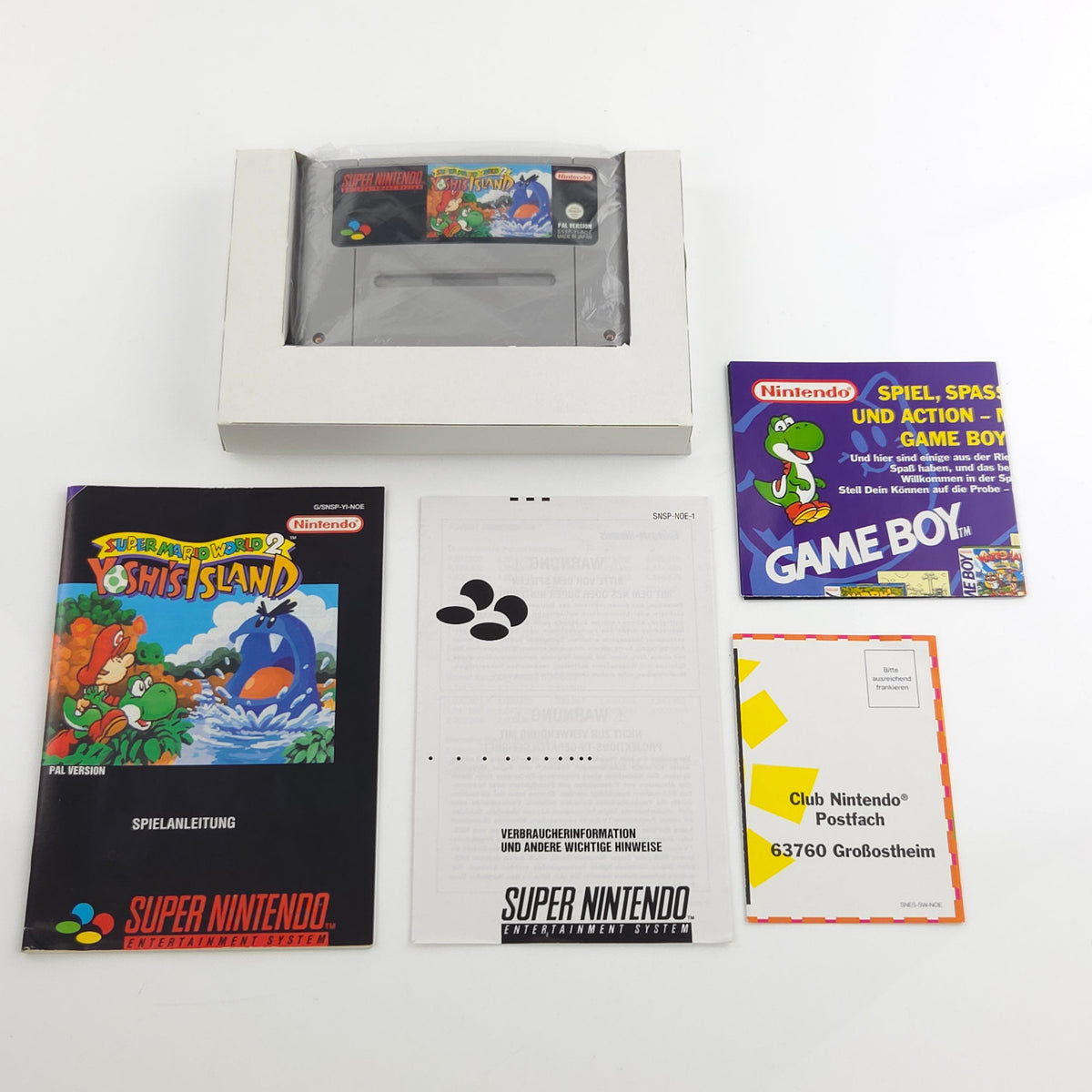 Super Nintendo Spiel – Super Mario World 2 Yoshis Island OVP