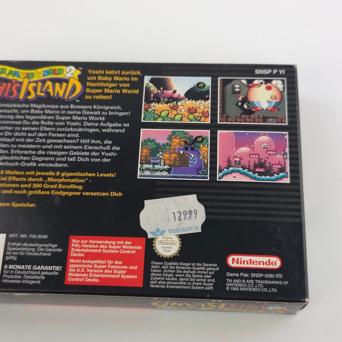 Super Nintendo Spiel – Super Mario World 2 Yoshis Island OVP