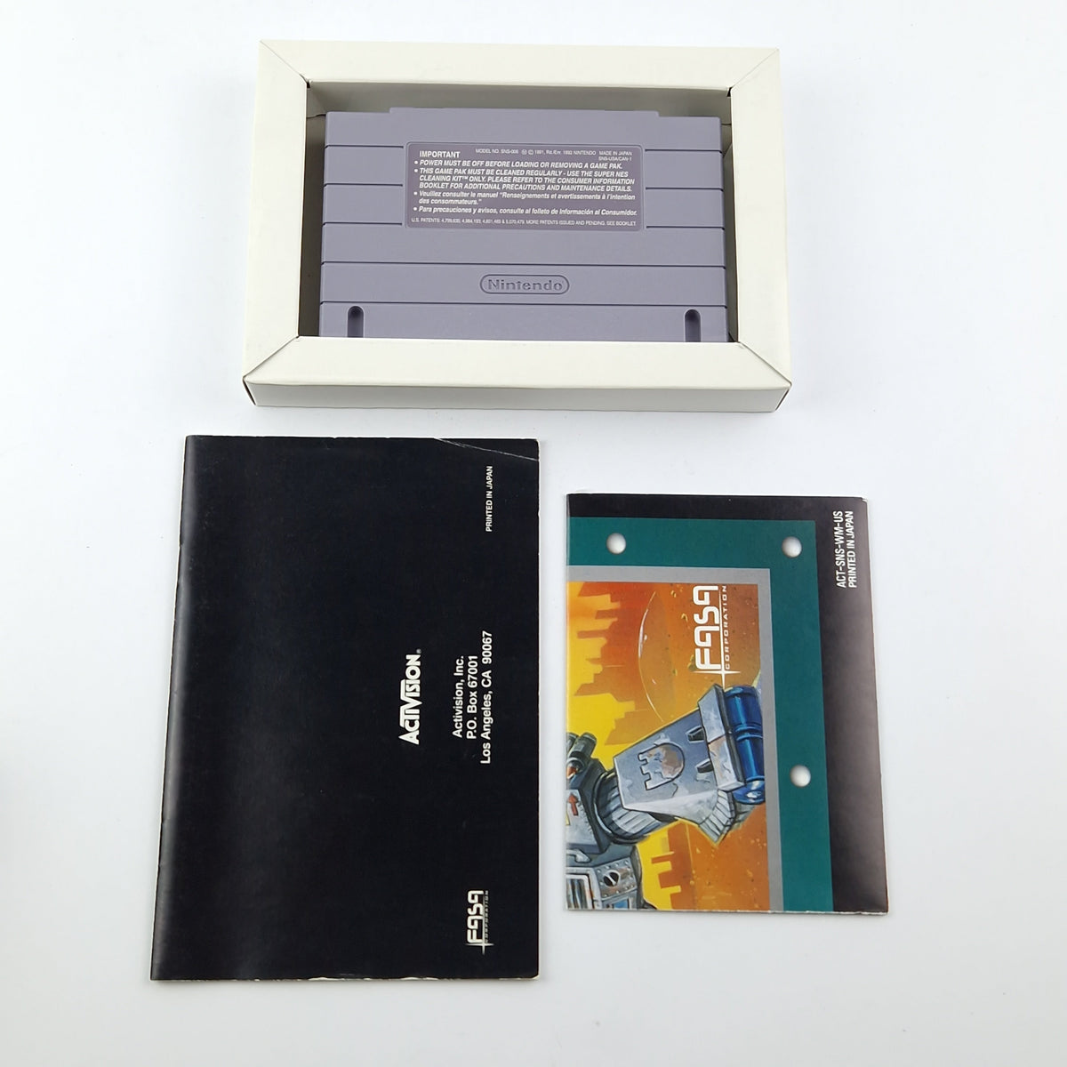 Super Nintendo Spiel: Mechwarrior - OVP Anleitung Modul / SNES Game CIB USA