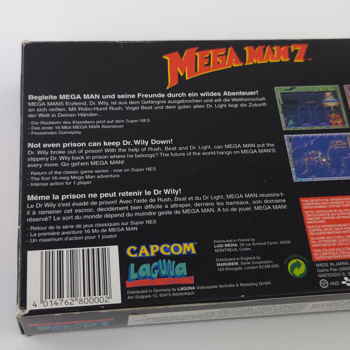 Super Nintendo Spiel – Mega Man 7 (OVP PAL)