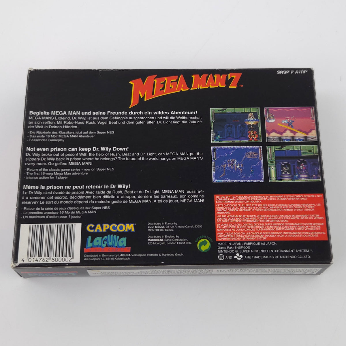 Super Nintendo Spiel – Mega Man 7 (OVP PAL)