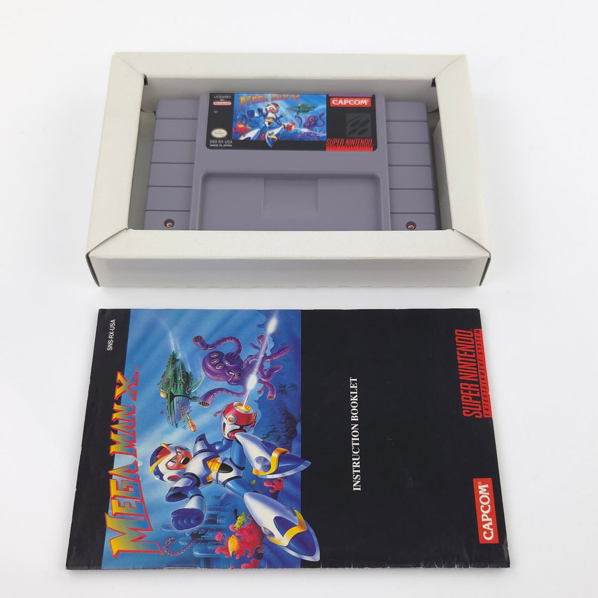 Super Nintendo Spiel – Mega Man X (SNES OVP)