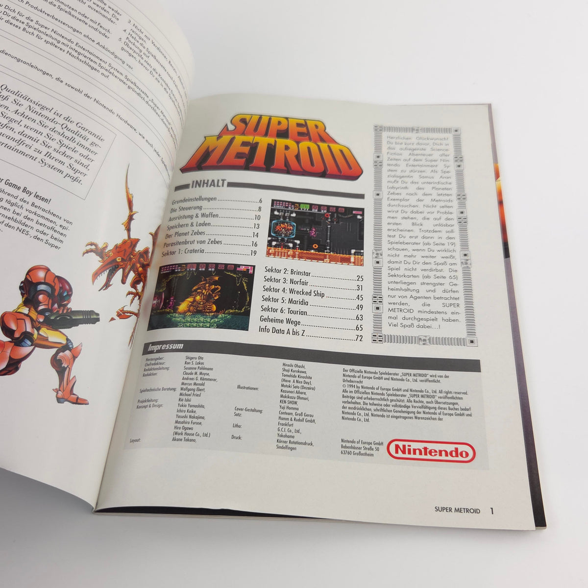 Super Nintendo Spiel – Super Metroid (SNES OVP PAL)