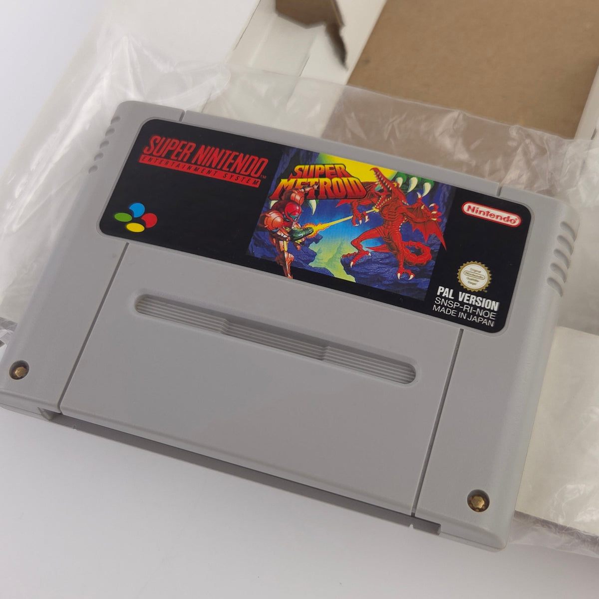 Super Nintendo Spiel – Super Metroid Big Box OVP PAL