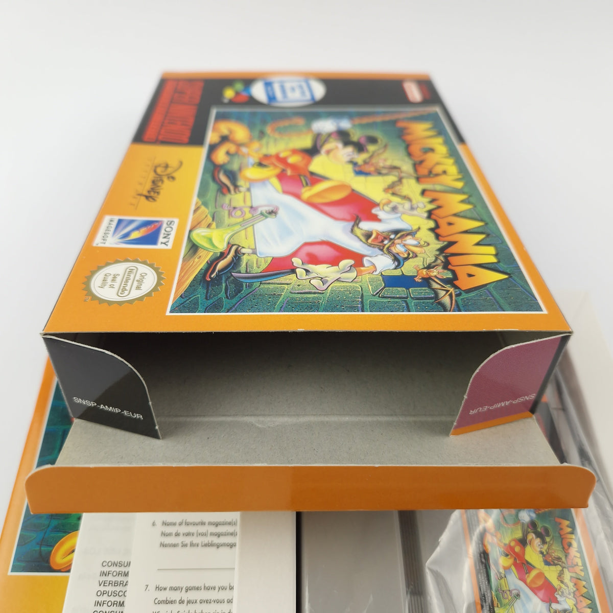 Super Nintendo Spiel – Mickey Mania OVP PAL CIB SNES Disney