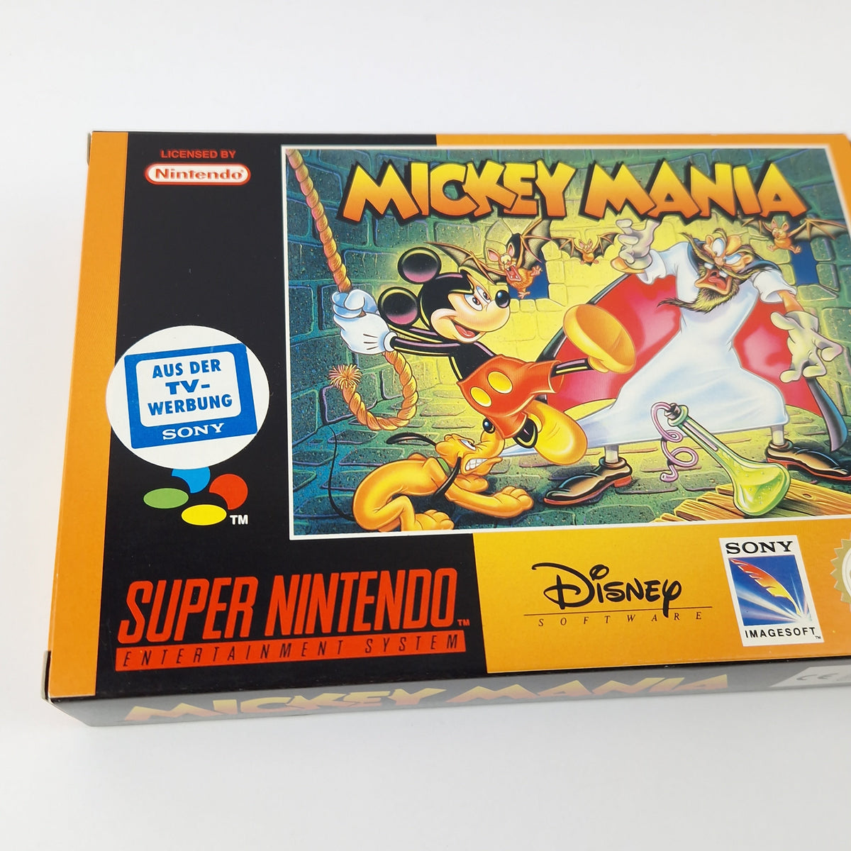 Super Nintendo Spiel – Mickey Mania OVP PAL CIB SNES Disney