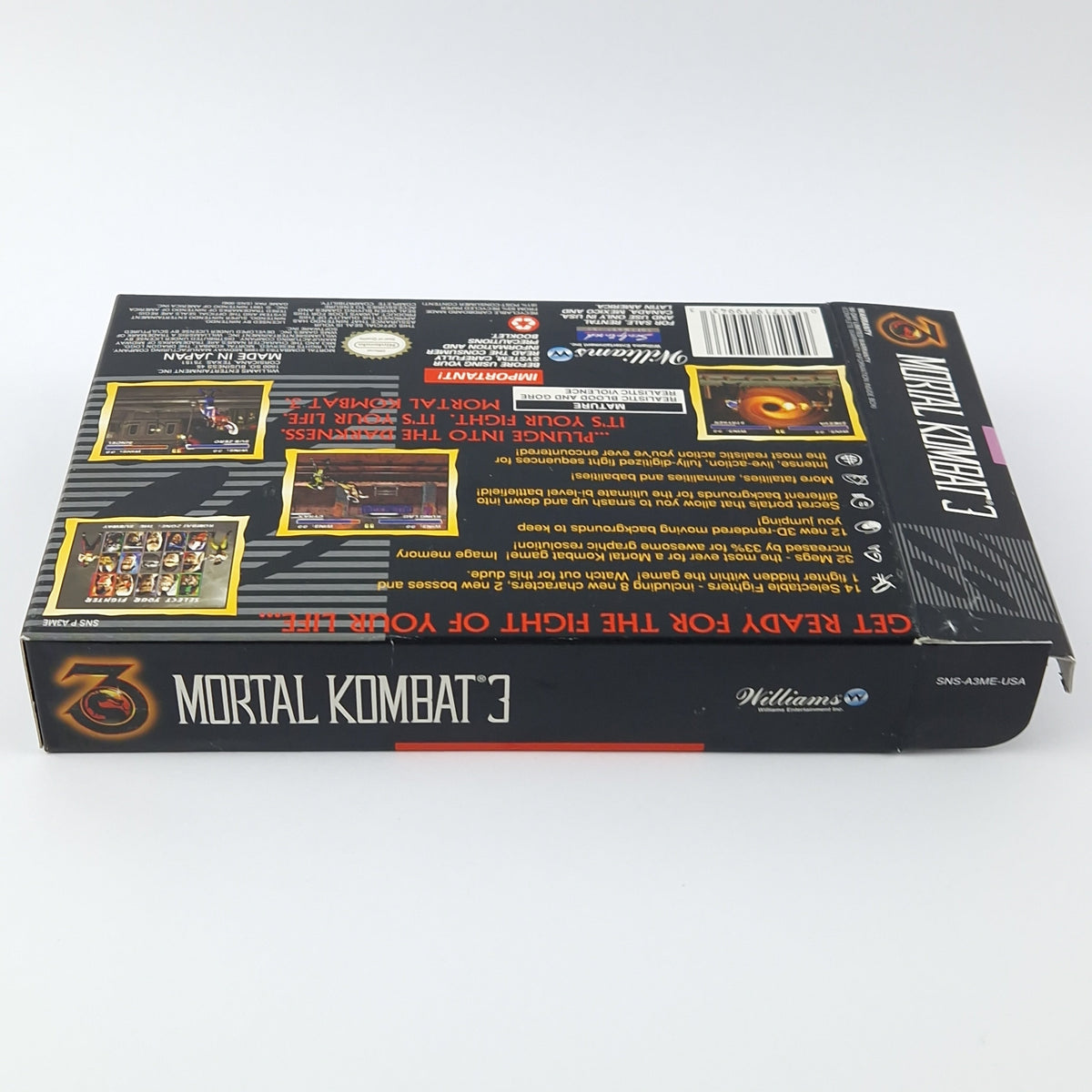 Super Nintendo Spiel – Mortal Kombat 3 OVP SNES USA