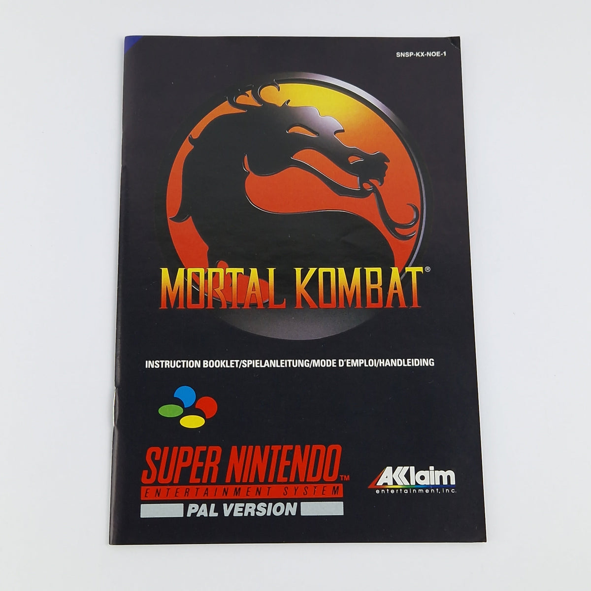 Super Nintendo Spiel – Mortal Kombat OVP CIB PAL EUR