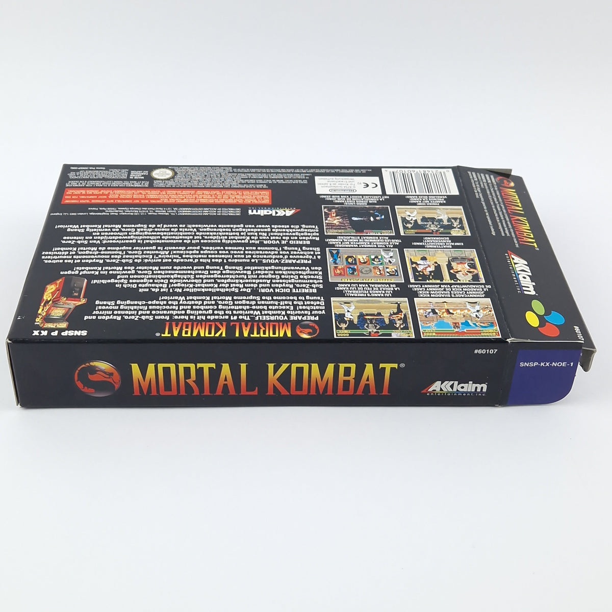 Super Nintendo Spiel – Mortal Kombat OVP CIB PAL EUR