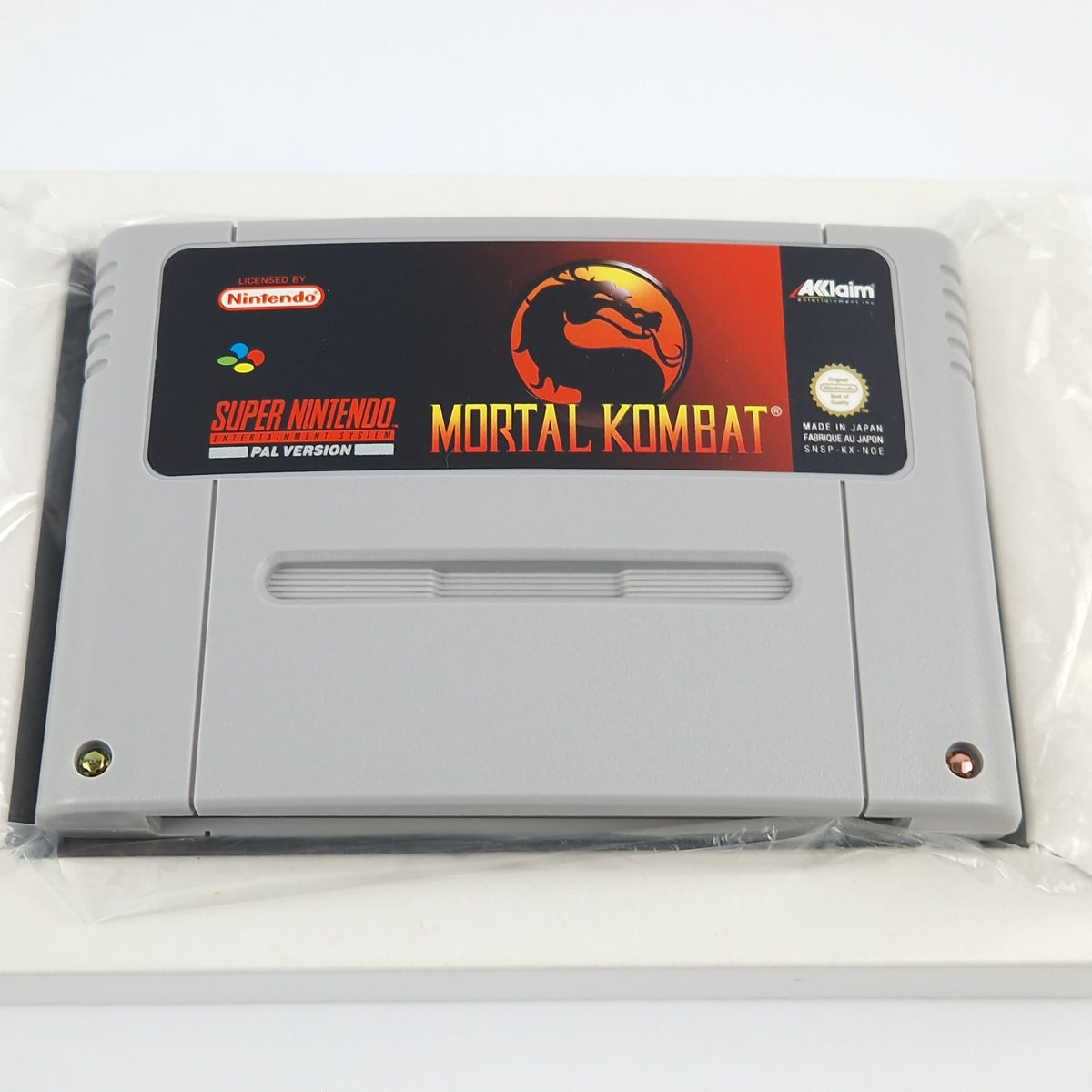 Super Nintendo Spiel – Mortal Kombat OVP CIB PAL EUR