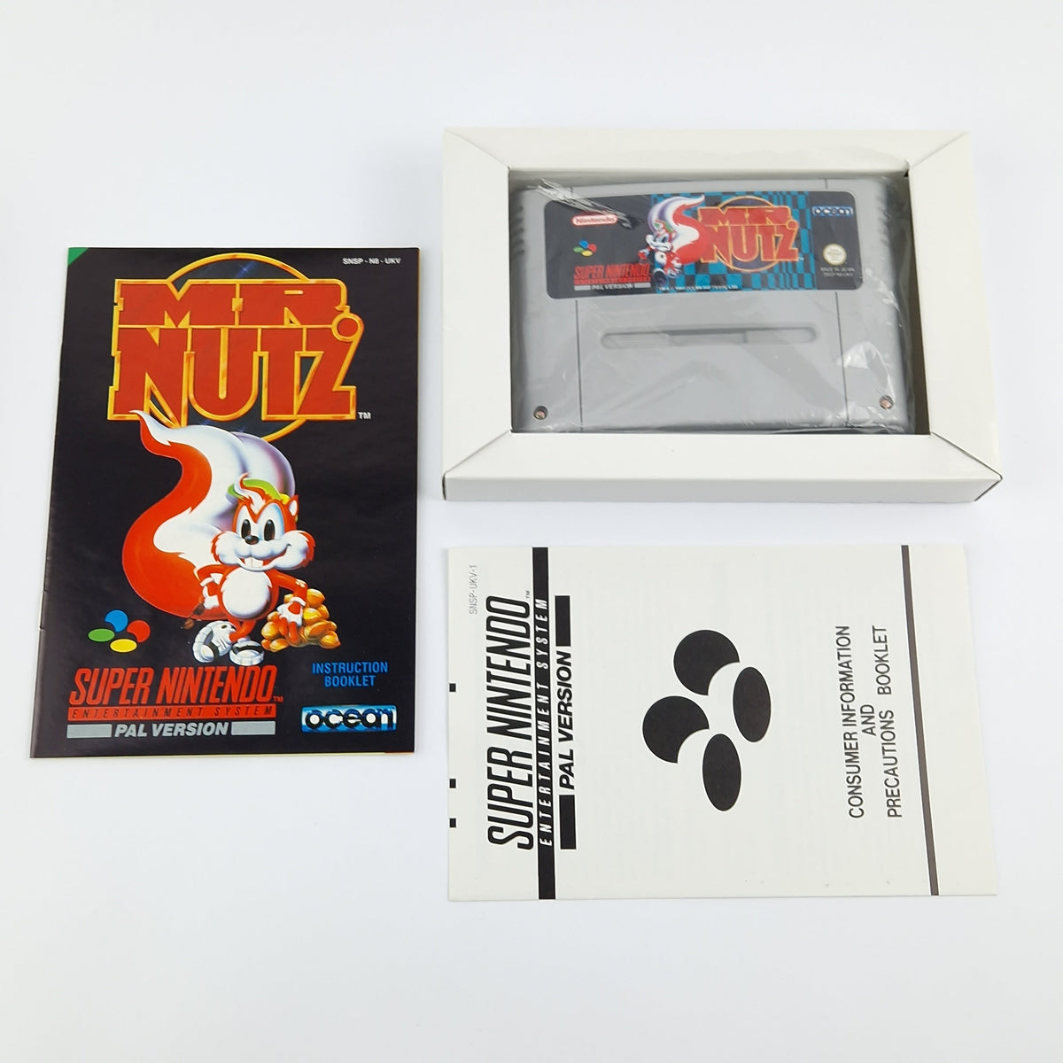 Super Nintendo Spiel – Mr. Nutz Modul Anleitung OVP PAL