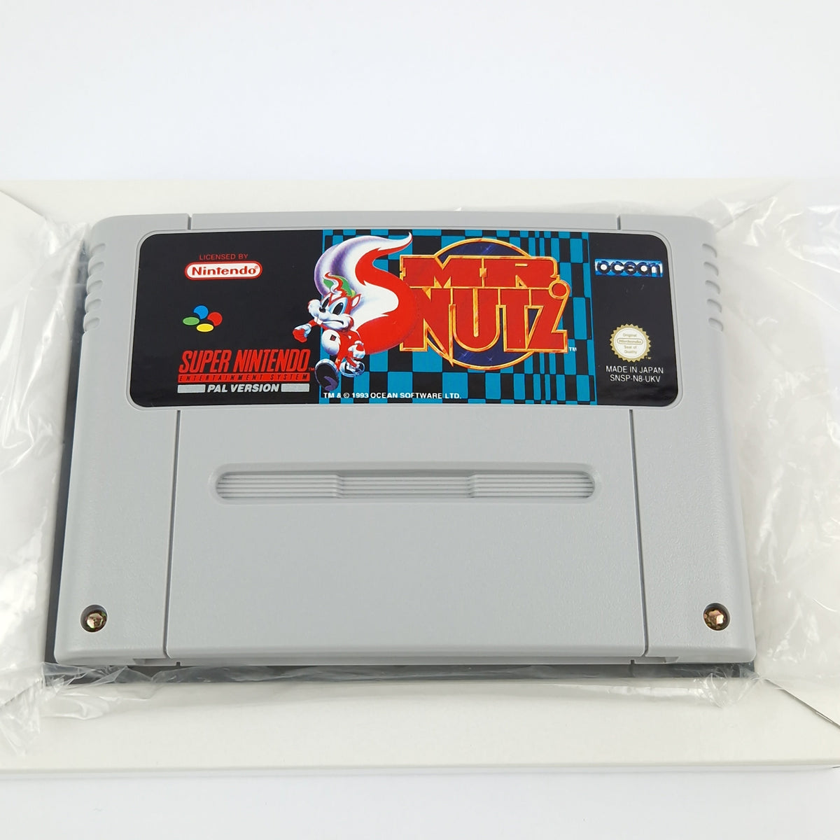 Super Nintendo Spiel – Mr. Nutz Modul Anleitung OVP PAL