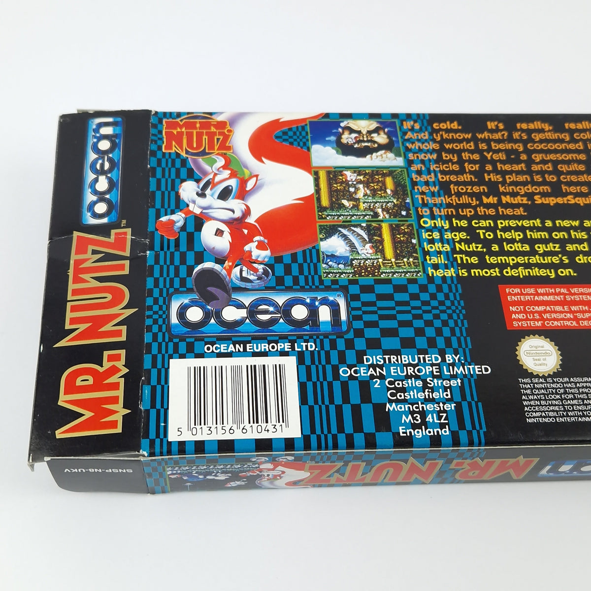 Super Nintendo Spiel – Mr. Nutz Modul Anleitung OVP PAL