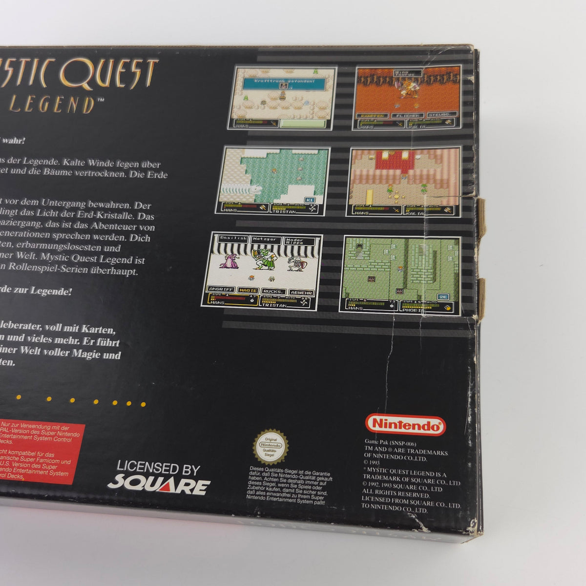 Super Nintendo Spiel – Mystic Quest Legend OVP PAL