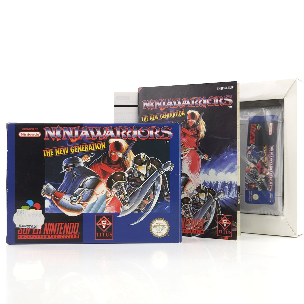 Super Nintendo Spiel Ninja Warriors OVP