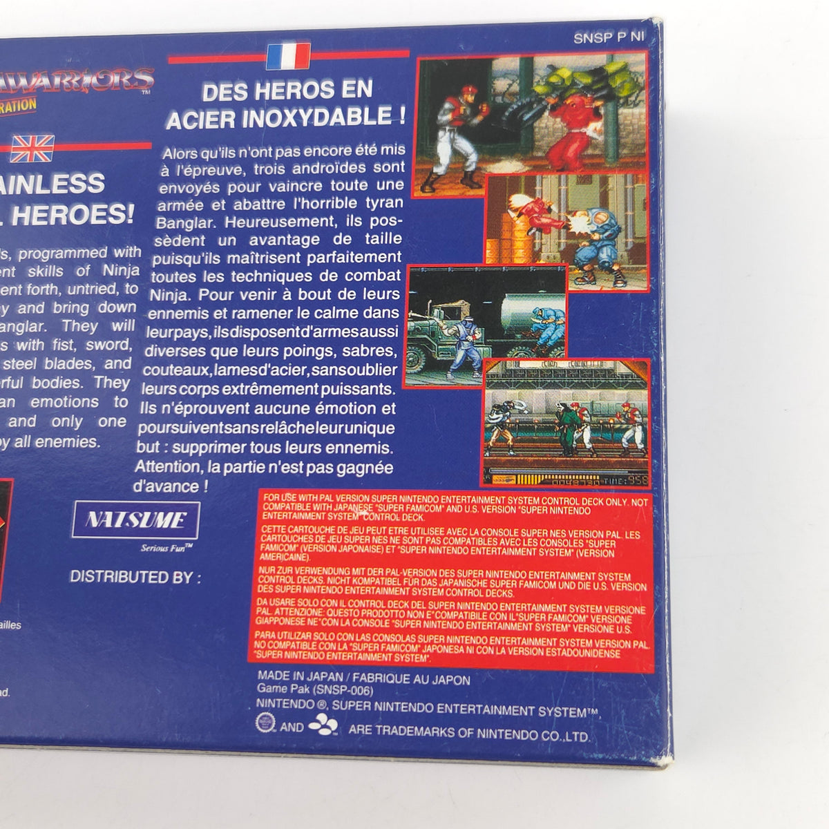 Super Nintendo Spiel Ninja Warriors OVP PAL EUR