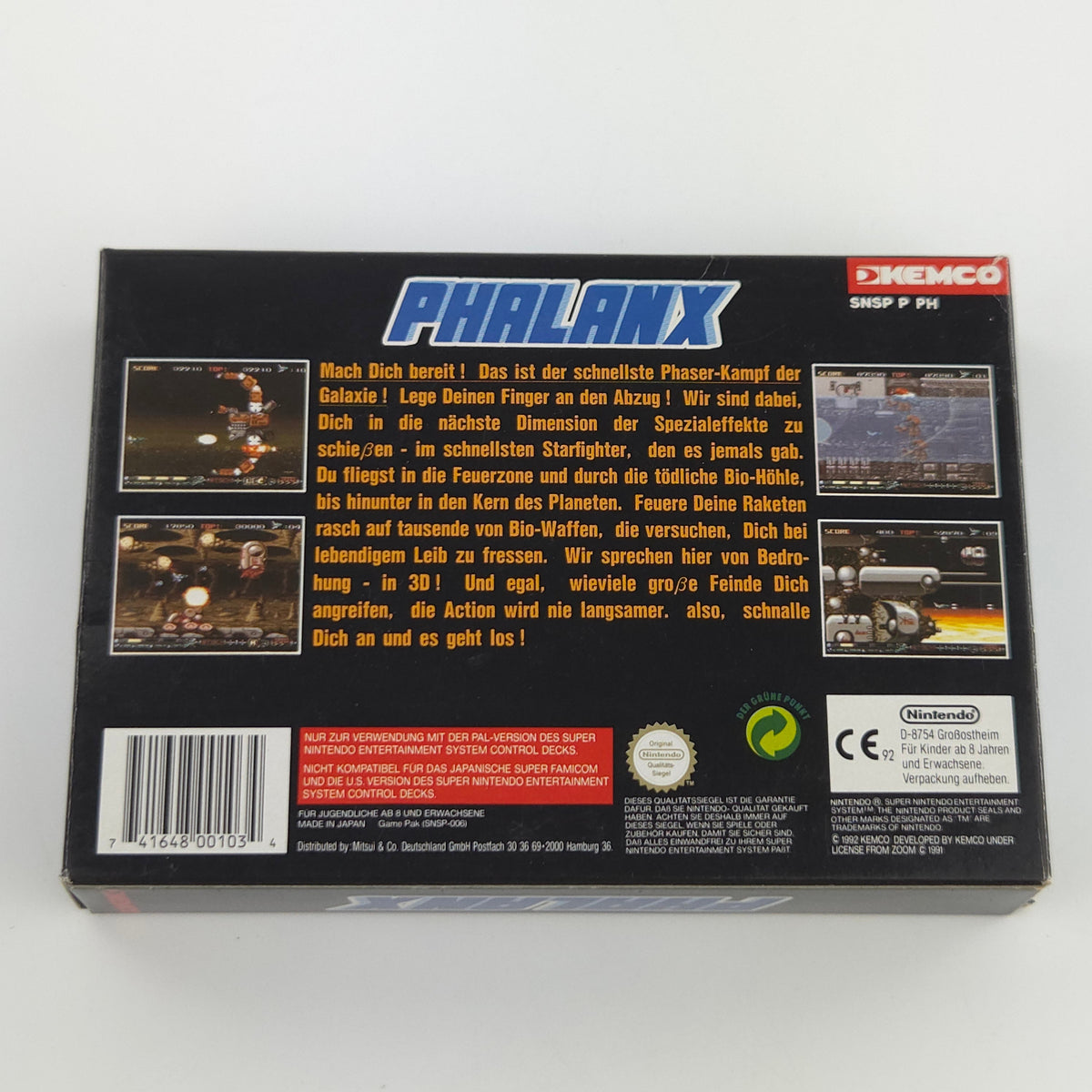 Super Nintendo Spiel Phalanx Komplett OVP PAL NOE