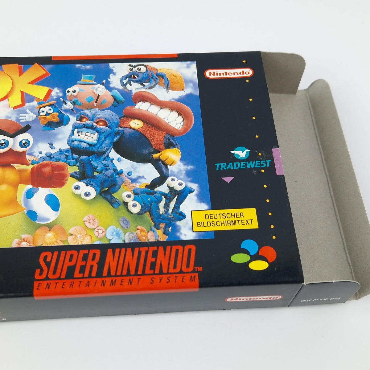 Super Nintendo Spiel – Plok OVP Anleitung PAL CIB SNES