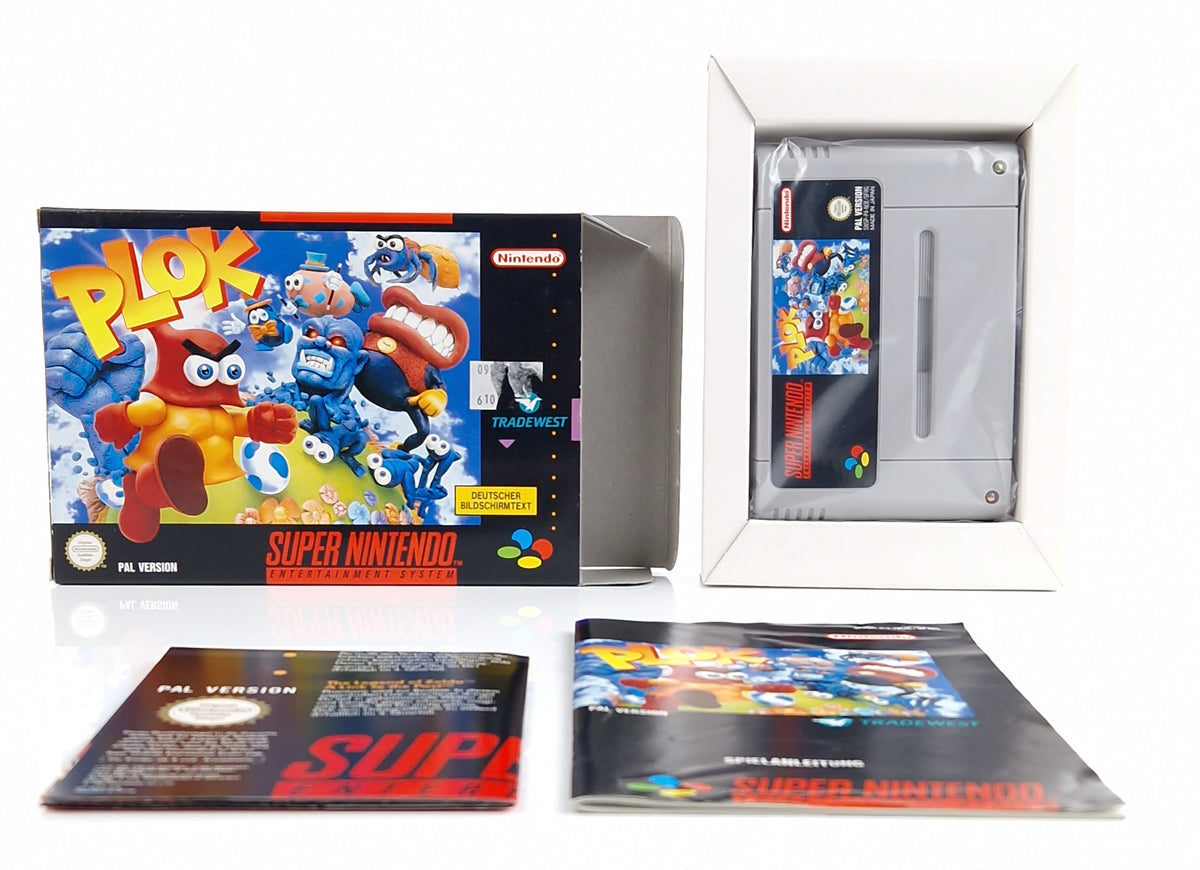 Super Nintendo Spiel – Plok Modul Anleitung OVP PAL NOE